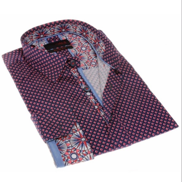 MEN’S GRAPHIC PRINT LONG SLEEVE CASUAL SHIRT - Picture 2 of 6